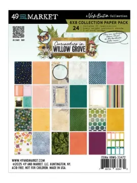 Curiosities in Willow Grove 6x8 Papers, 24 papers